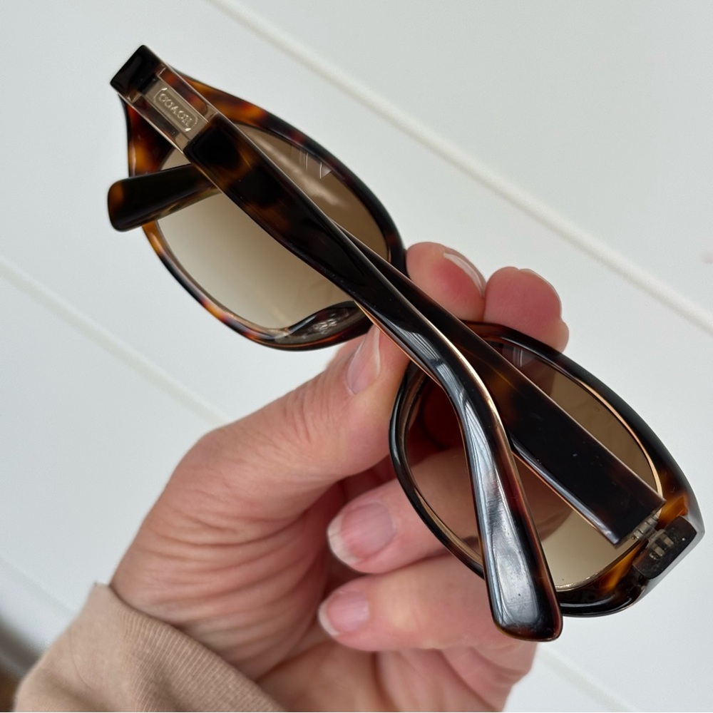 Coach Bonnie S417 Dark Tortoise Shell Sunglasses with Case - Picture 10 of 17